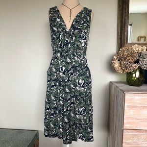 Porridge Anthropologie Green Blue Dress Medium
